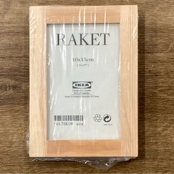 IKEA RAKET Set of 3 Natural Wood Photo Frames Brand New Sealed Rare - Picture 1 of 2